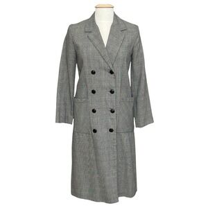VTG ACT 1 Womens Dress 6 Black Glen Plaid Double Breasted Classic Professional